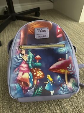 Loungefly Purple Alice in Wonderland Mini Backpack